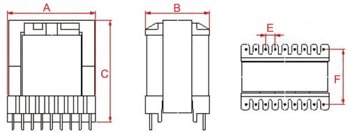 ETD44 High Frequency Transformer