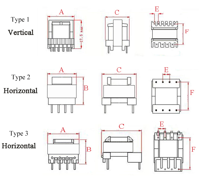 EE16 High Frequency Transformer