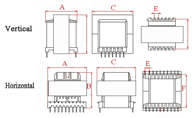 EE55 circuit electronic transformer