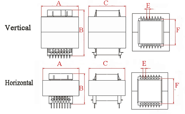 EE65 power transformer